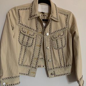 COACH Runway studded denim jacket- New with tags!